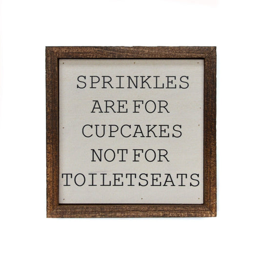 DRIFTLESS STUDIOS “Sprinkles Are For Cupcakes“ Wall Art wall art Driftless Studios 