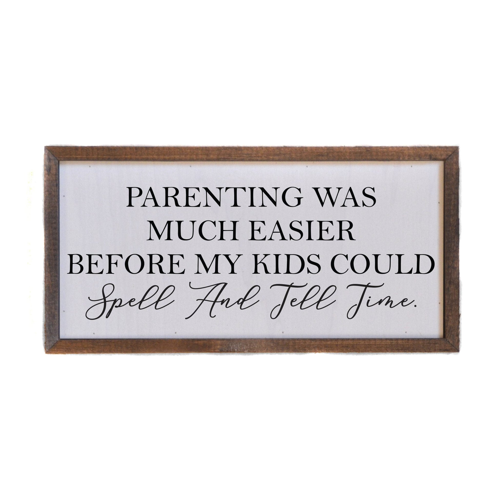 DRIFTLESS STUDIOS “Parenting Was Much Easier“ Wall Art wall art Driftless Studios 