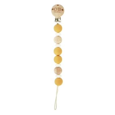 PACIFIER Chain - Eco Friendly Plush O.B. Designs Turmeric 