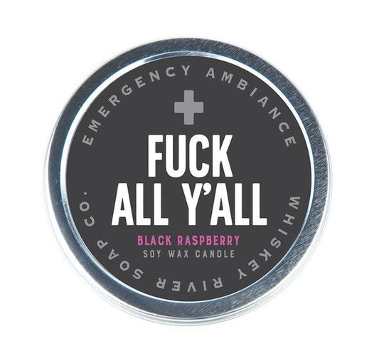 WHISKEY RIVER SOAP CO - Fuck All Y'All Emergency Ambience Travel Tin Candle Whiskey River Soap Co 