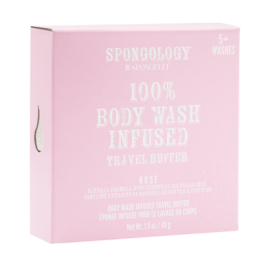 SPONGELLE Spongology Travel Buffer - Rose Body Wash Spongelle 