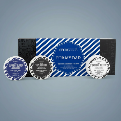 SPONGELLE For My Dad Gift Set - Mens Trio - Verbena AbsoluTe & Bergamot Absolute & Cedar Absolute Body Wash Spongelle 