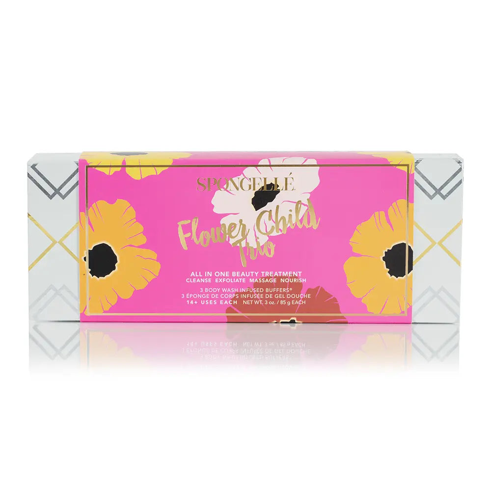 SPONGELLE Flower Child Trio - Poppy & Daisy & Tulip Body Wash Spongelle 