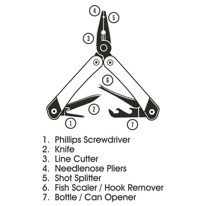 WILD + WOLF Fishing Multi-tool multi tool Wild & Wolf 