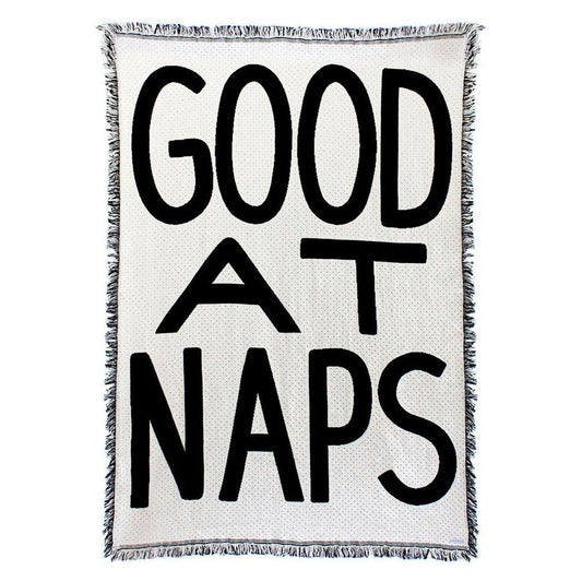 CALHOUN & CO - Good At Naps Throw Blanket Throw Calhoun & Co 