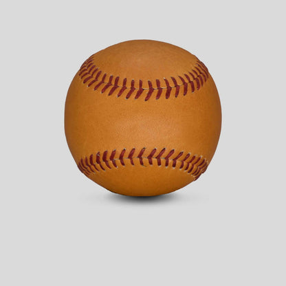 Horween Glove Tan Leather Baseball by Leather Head Sports