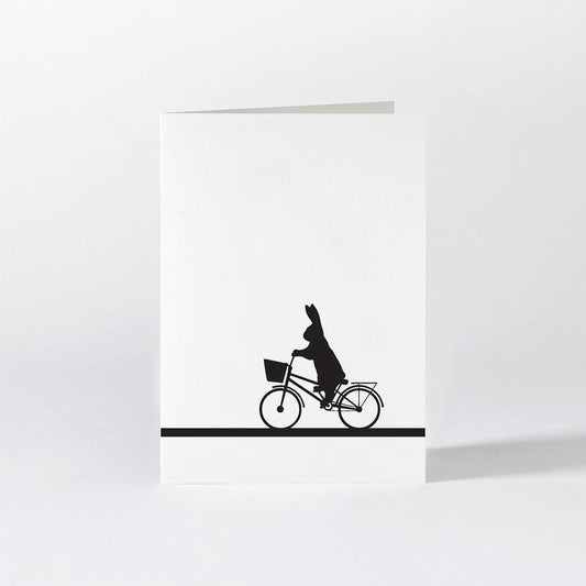 HAMMADE City Bike Rabbit Card Greeting & Note Cards HAM Made 