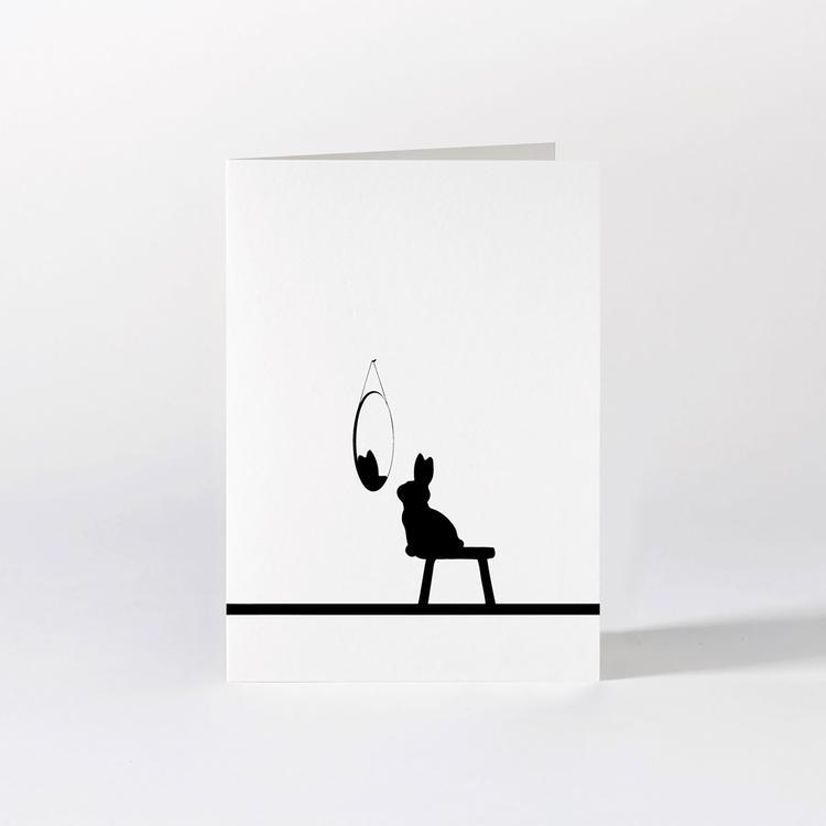 HAMMADE Reflective Rabbit Card Greeting & Note Cards HAM Made 