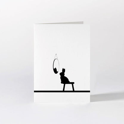HAMMADE Reflective Rabbit Card Greeting & Note Cards HAM Made 