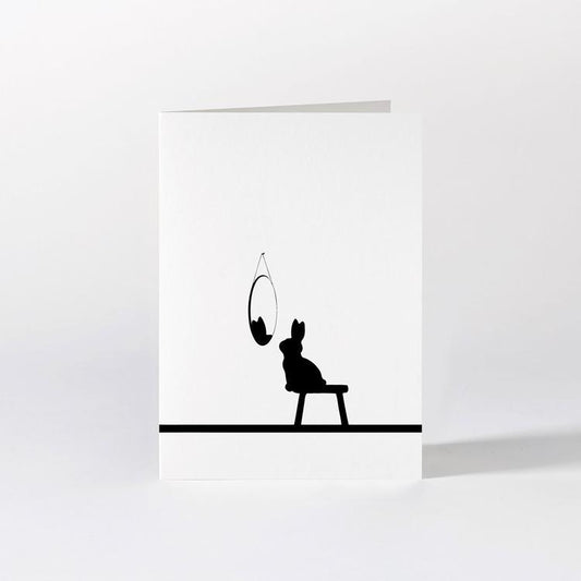HAMMADE Reflective Rabbit Card Greeting & Note Cards HAM Made 