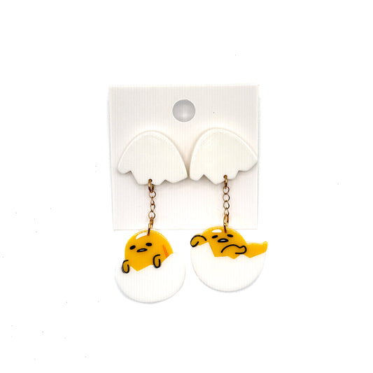 Irregular Choice Gudetama Why You So Eggstra Earrings