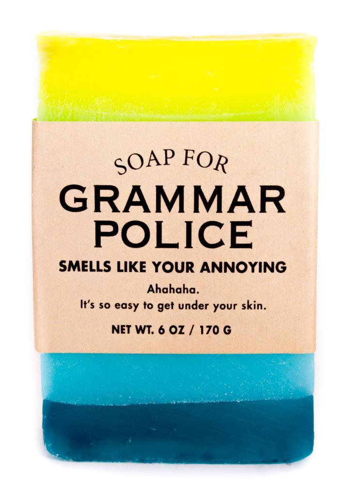 WHISKEY RIVER SOAP CO - Grammar Police Duo Candle Whiskey River Soap Co 