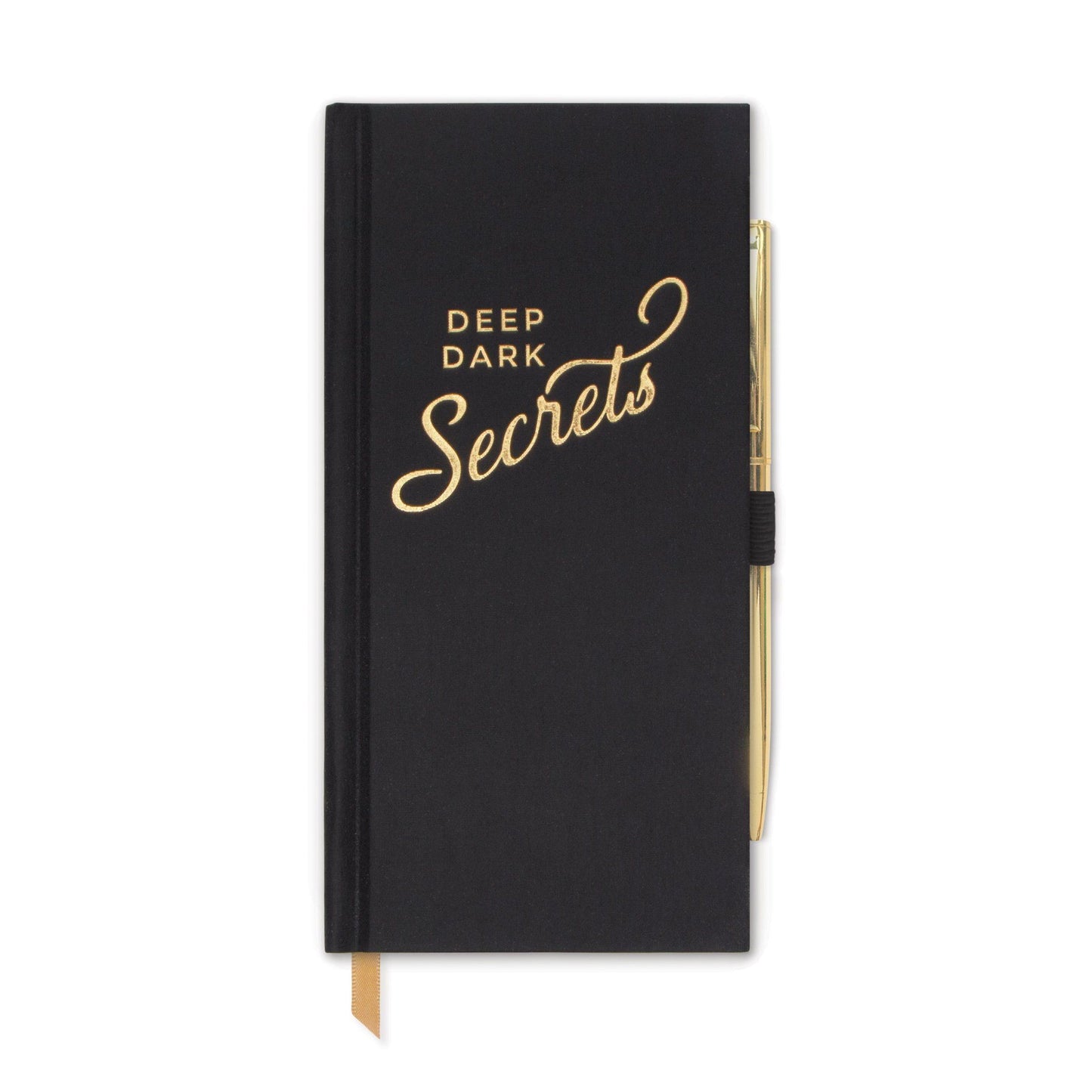 DESIGNWORKS Skinny Journal With Pen "Deep Dark Secrets" JOURNAL Designworks Ink 