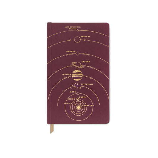 Cloth Journal - Burgundy Solar System journal Designworks Ink 