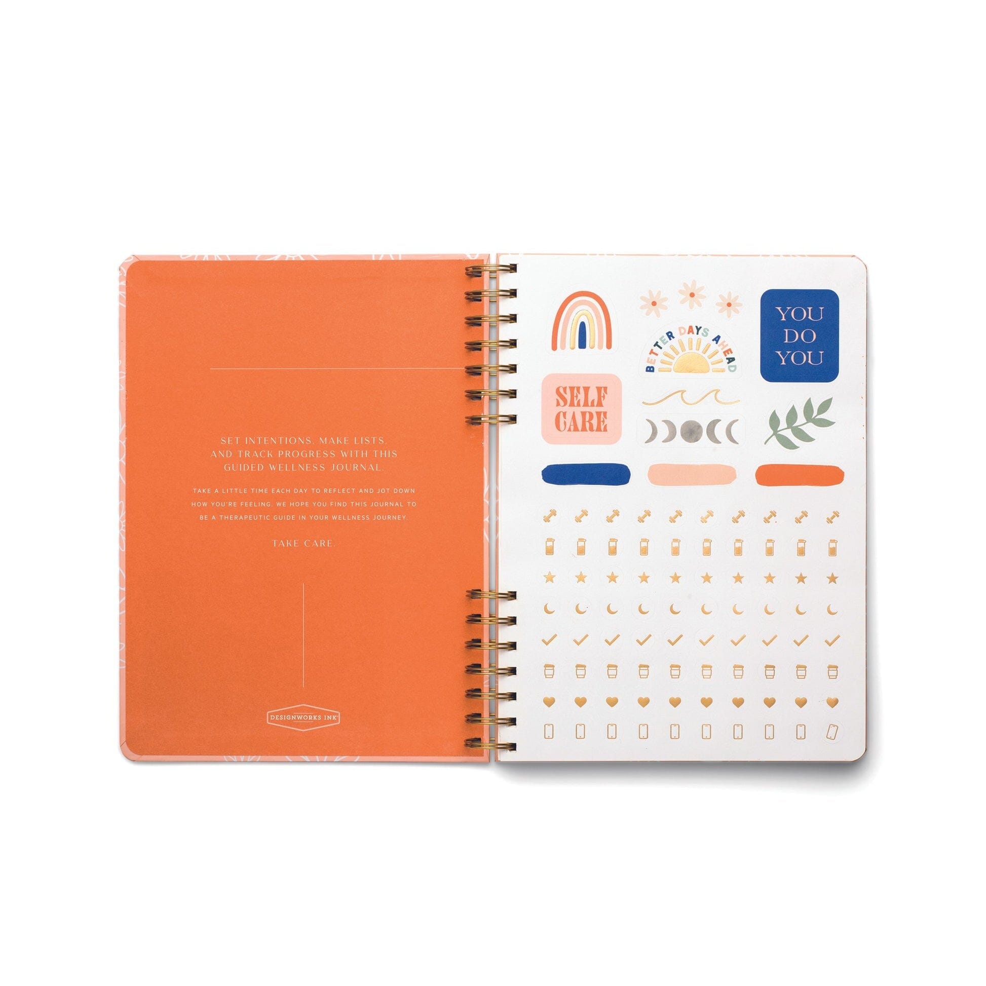 Guided Wellness Journal - Take Care notepad Designworks Ink 