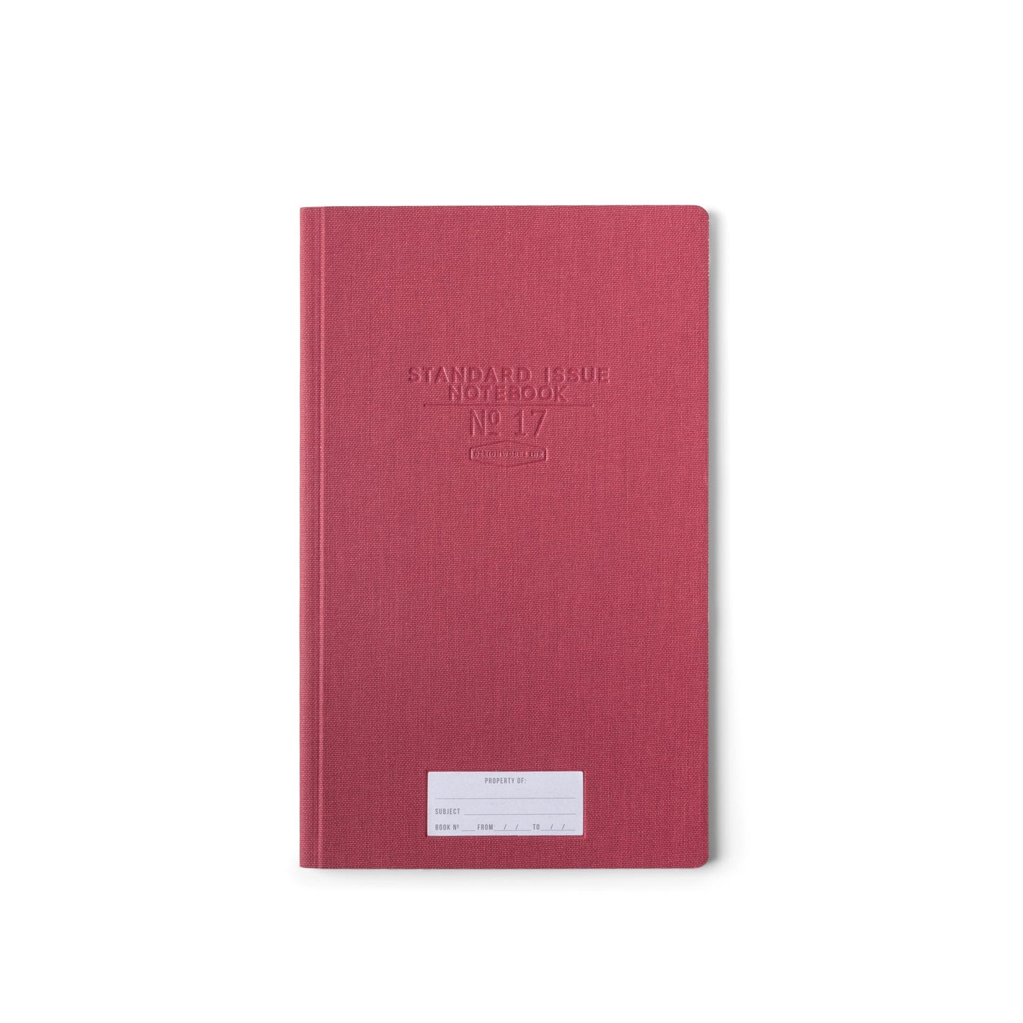 DESIGNWORKS INK - Standard Issue Tall Notebook No.17 - Burgundy Notebook Designworks Ink 