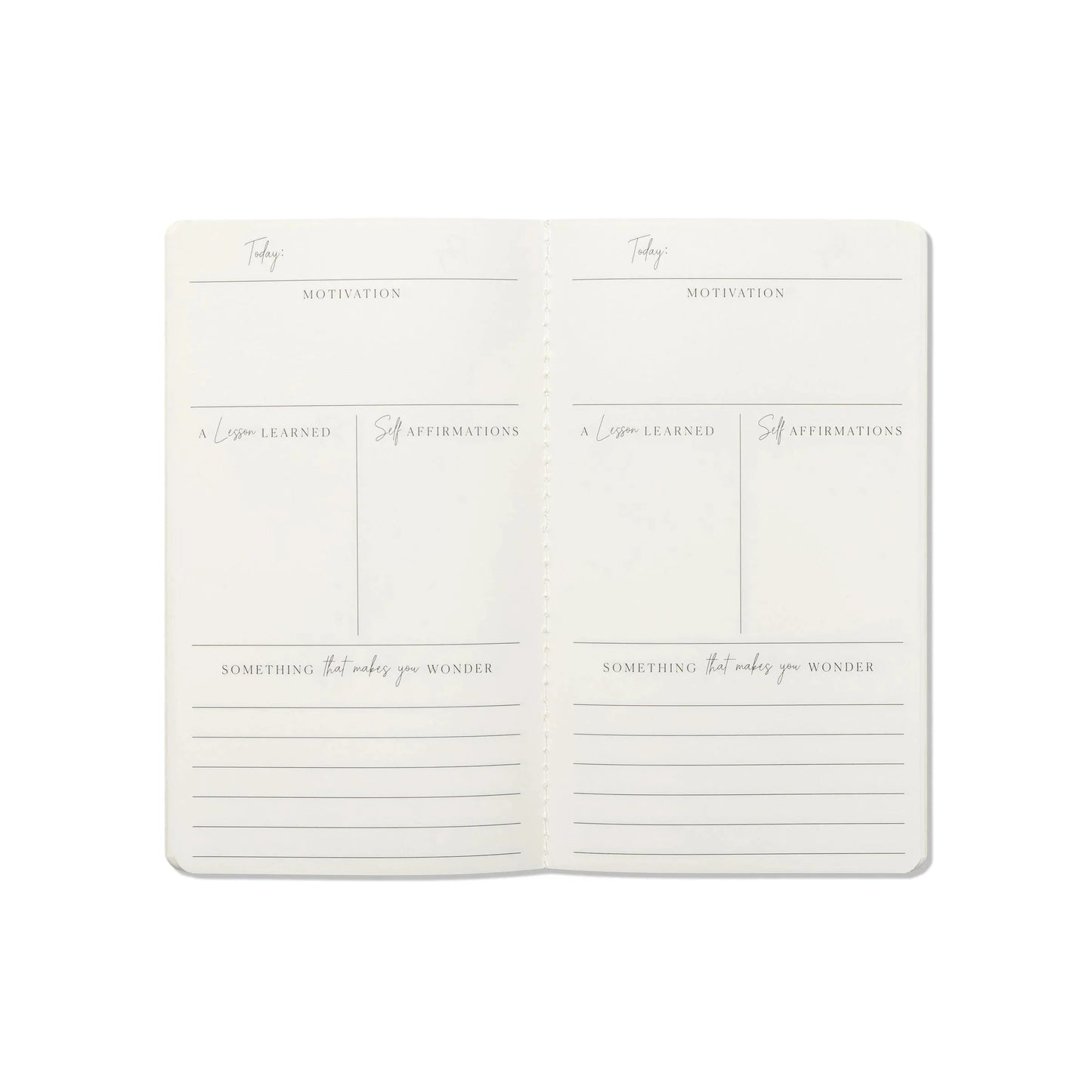 Set of 3 Single Flex Undated Planners - Wellness (Reflections, Goals, Gratitude) Notebook Set Designworks Ink 