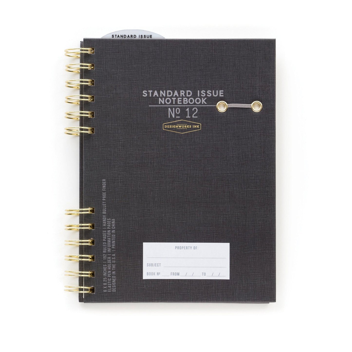 DESIGNWORKS INK Standard Issue Planner Eight3Five Inc Black 