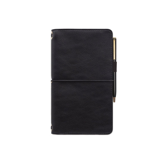 DESIGNWORKS INK - Vegan Leather Folio - Black Notebook Designworks Ink 