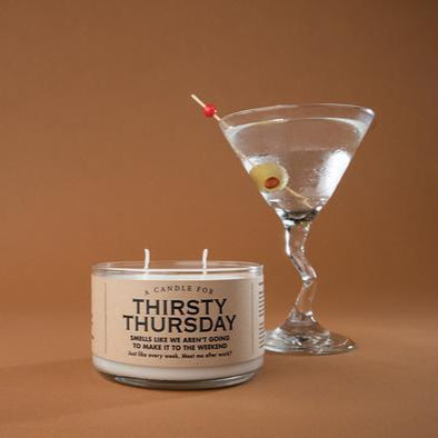 WHISKEY RIVER SOAP CO - Thirsty Thursday Duo Candle Whiskey River Soap Co 