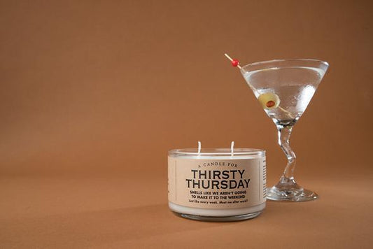 WHISKEY RIVER SOAP CO - Thirsty Thursday Duo Candle Whiskey River Soap Co 