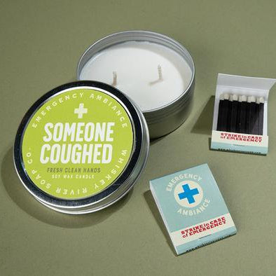 WHISKEY RIVER SOAP CO - Someone Coughed Emergency Ambience Travel Tin Candle Whiskey River Soap Co 