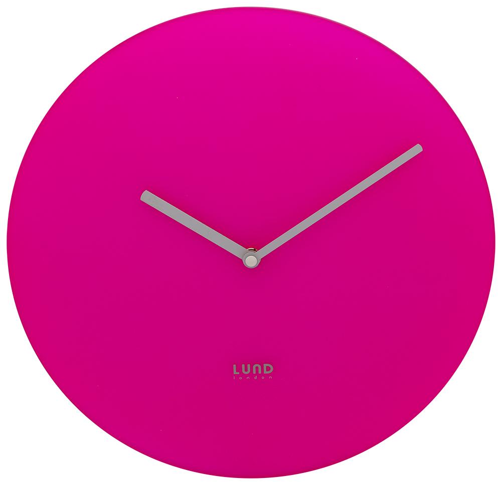 LUND LONDON Neon Pink/Blue Wall Clock Clock Lund London Pink 