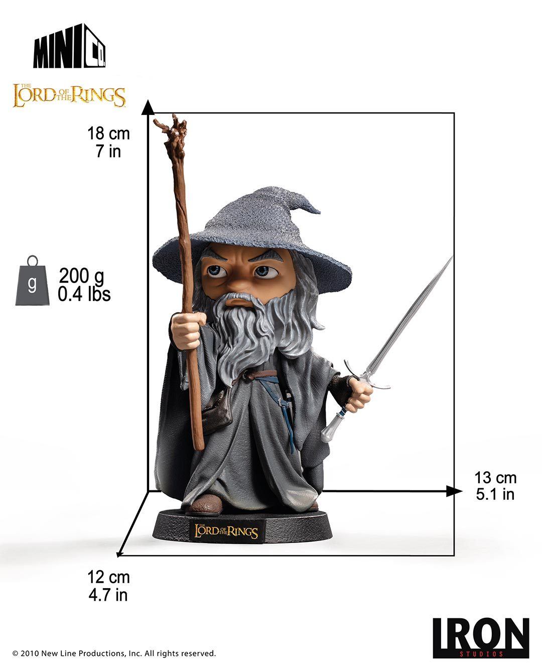 IRON STUDIOS MiniCo Gandalf - Lord Of The Rings Collectible Iron Studios 