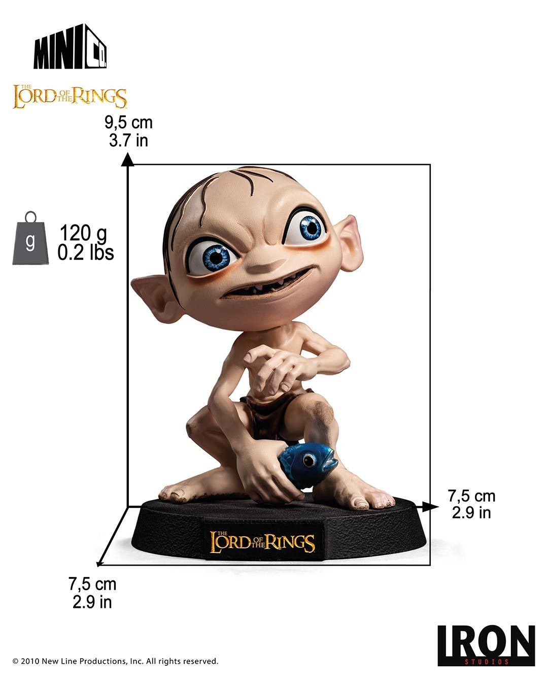 IRON STUDIOS MiniCo Gollum - Lord Of The Rings Collectible Iron Studios 