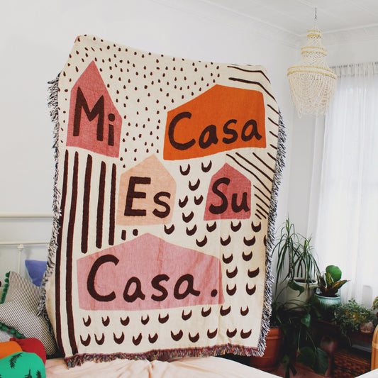 Mi Casa Es Su Casa Throw Blanket