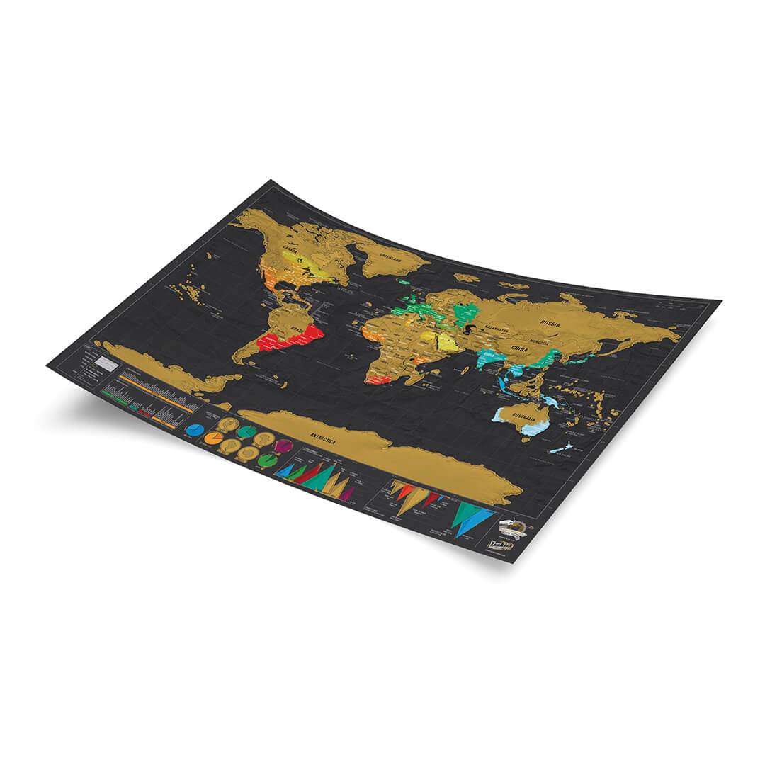 LUCKIES Scratch Map® Travel Deluxe Eight3Five Inc 