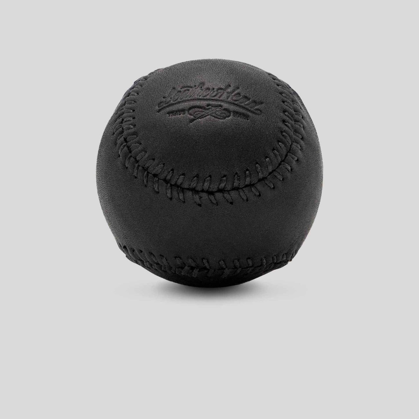 Black Onyx Leather with Black Stitch Figure 8 Ball by Leather Head Sports