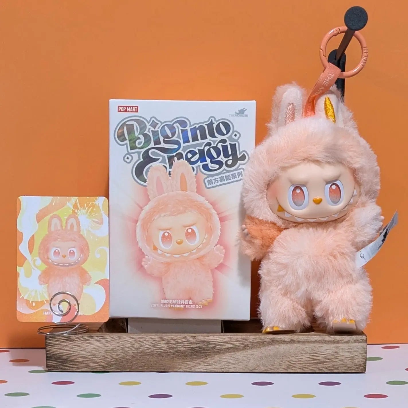 [In Stock] POPMART Big into Energy Series-Vinyl Plush Pendant Blind Box Labubu