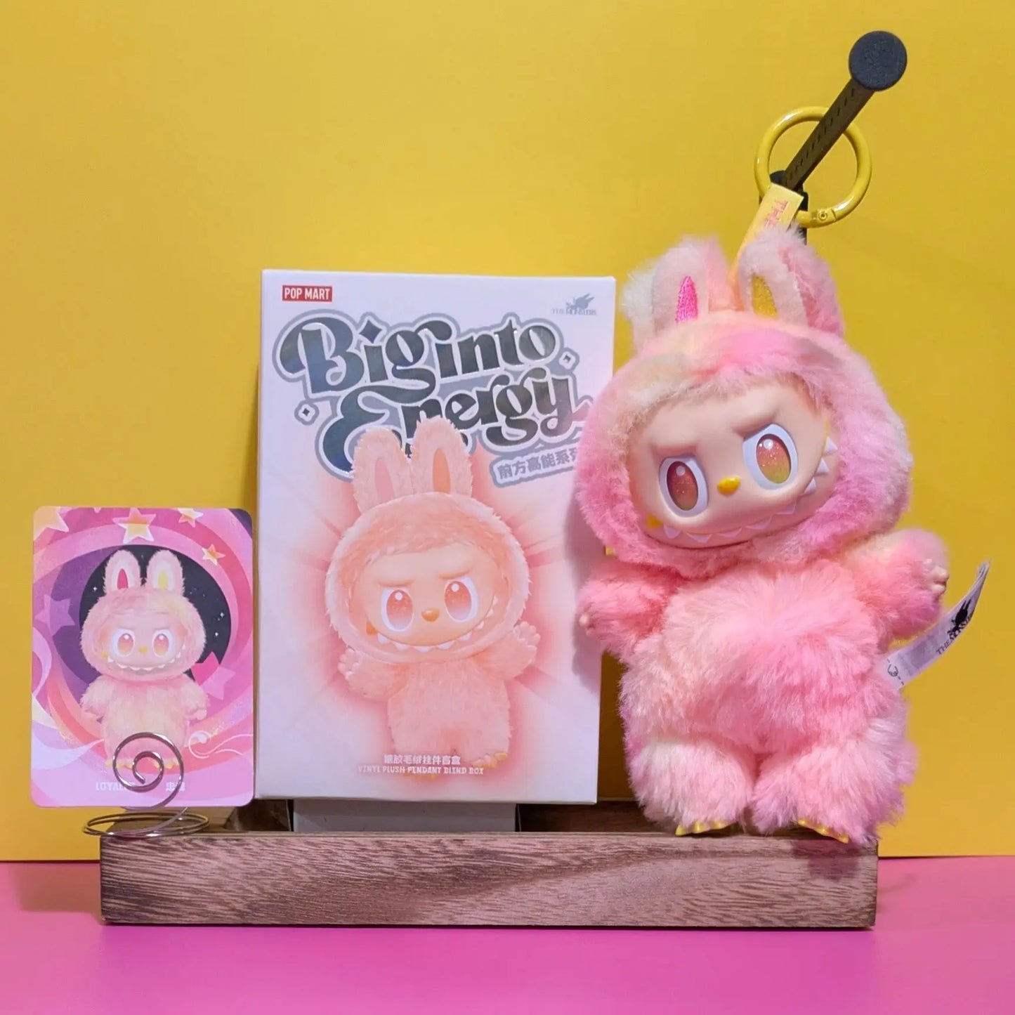 [In Stock] POPMART Big into Energy Series-Vinyl Plush Pendant Blind Box Labubu