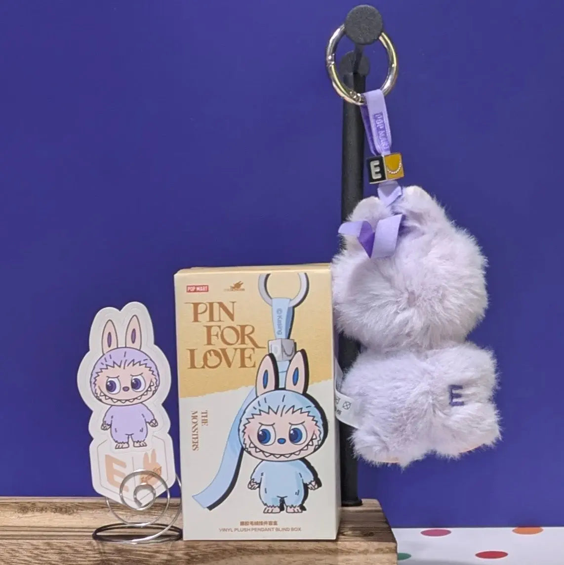 [CHOOSE YOUR LETTERS OPTION!] [IN STOCK] POPMART Labubu Pin for Love