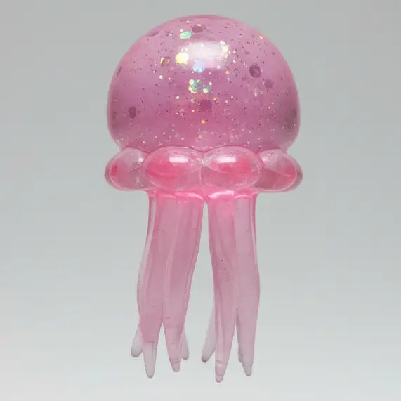 Pink Jellyfish with Tentacles (Slow-Rising Squish)