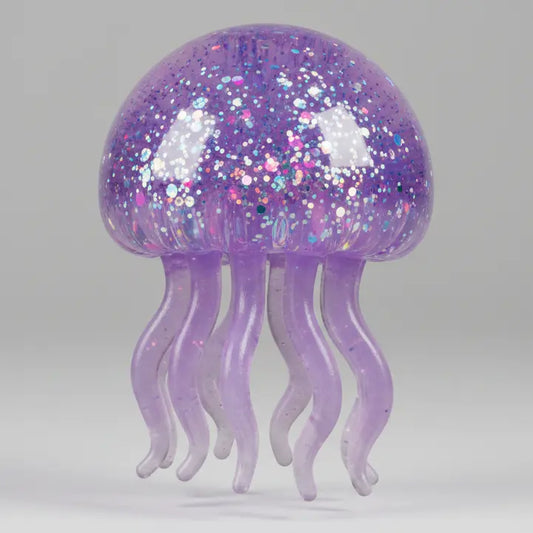 Purple Jellyfish with Tentacles (Slow-Rising Squish)