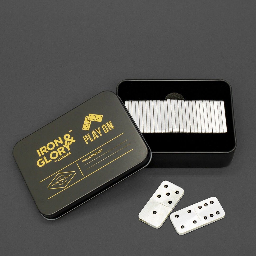 IRON & GLORY Play On - Mini Travel Domino Set Eight3Five Inc 