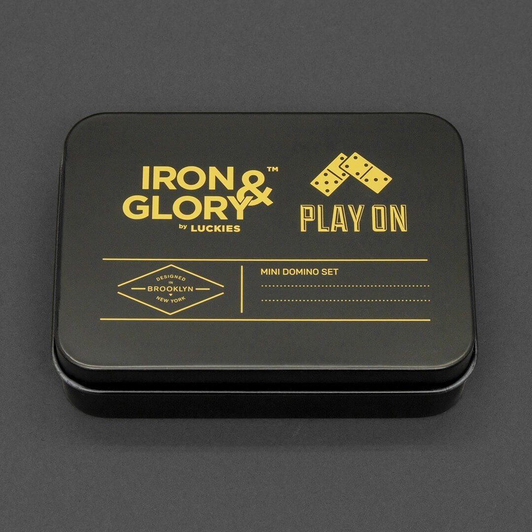 IRON & GLORY Play On - Mini Travel Domino Set Eight3Five Inc 