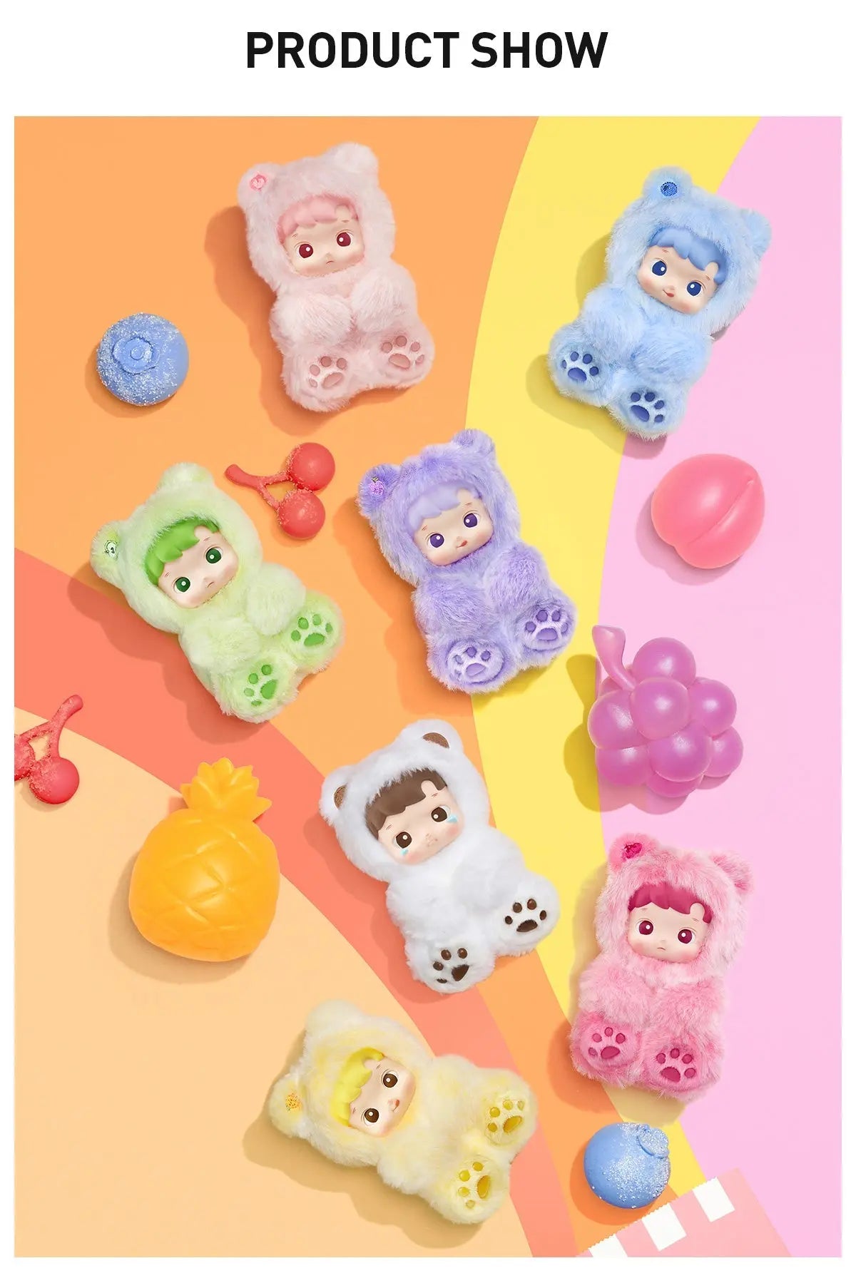 Hacipupu Gummy Bear Series - Vinyl Plush Pendant
