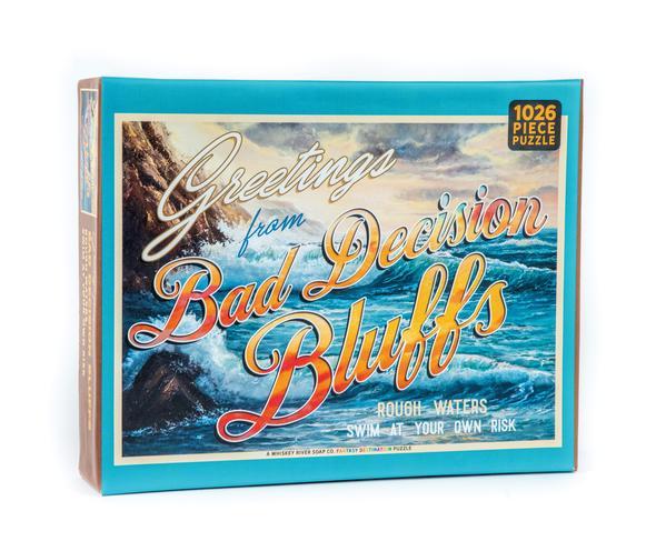 WHISKEY RIVER SOAP CO - Greetings from Bad Decision Bluffs Puzzle Puzzle Whiskey River Soap Co 