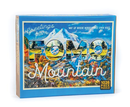 WHISKEY RIVER SOAP CO - Greetings from FOMO Mountain Puzzle Puzzle Whiskey River Soap Co 