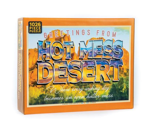 WHISKEY RIVER SOAP CO - Greetings from The Hot Mess Desert Puzzle Puzzle Whiskey River Soap Co 