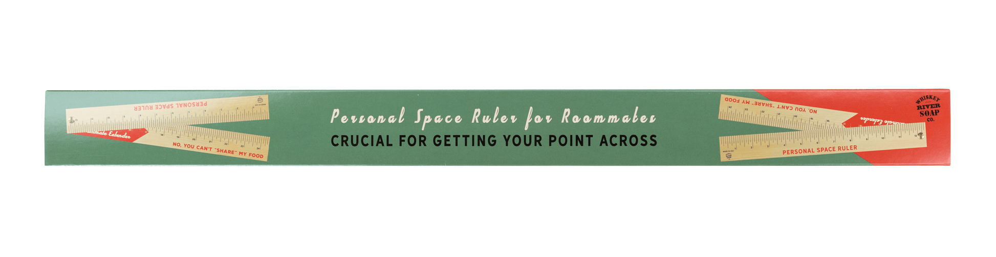 WHISKEY RIVER SOAP CO - Personal Space Ruler For Roommates Ruler Whiskey River Soap Co 