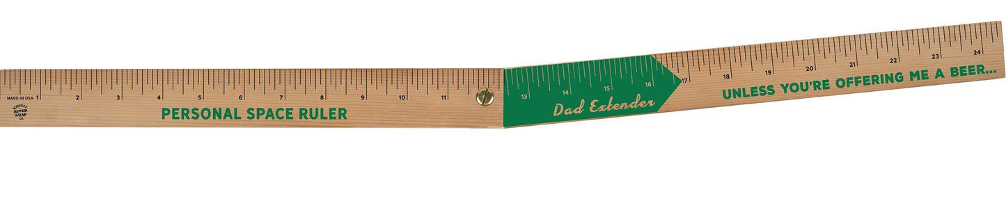 WHISKEY RIVER SOAP CO - Personal Space Ruler For Dads Ruler Whiskey River Soap Co 