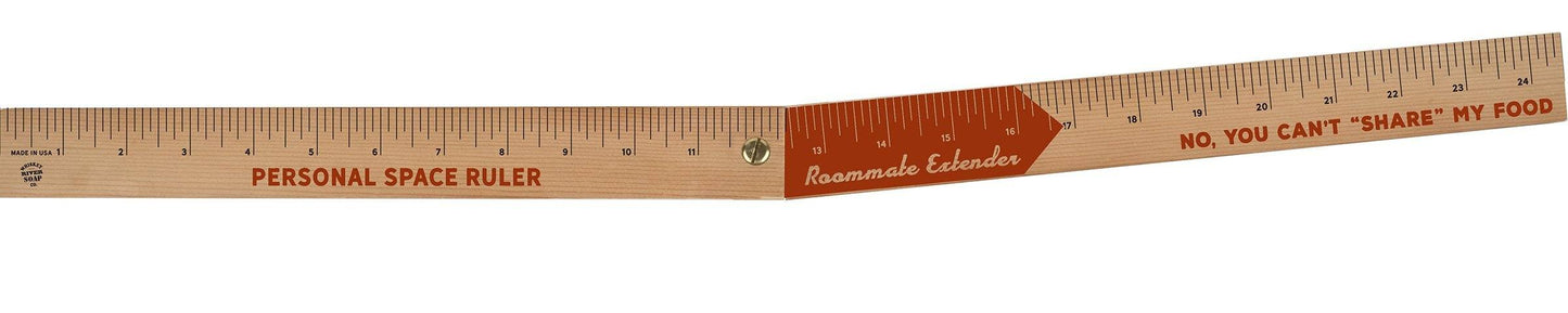 WHISKEY RIVER SOAP CO - Personal Space Ruler For Roommates Ruler Whiskey River Soap Co 