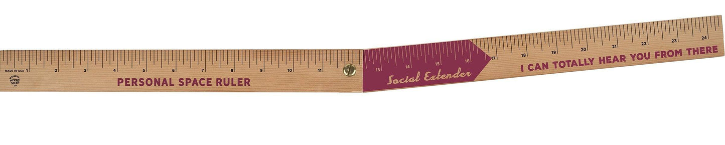 WHISKEY RIVER SOAP CO - Personal Space Ruler For Socializing Ruler Whiskey River Soap Co 