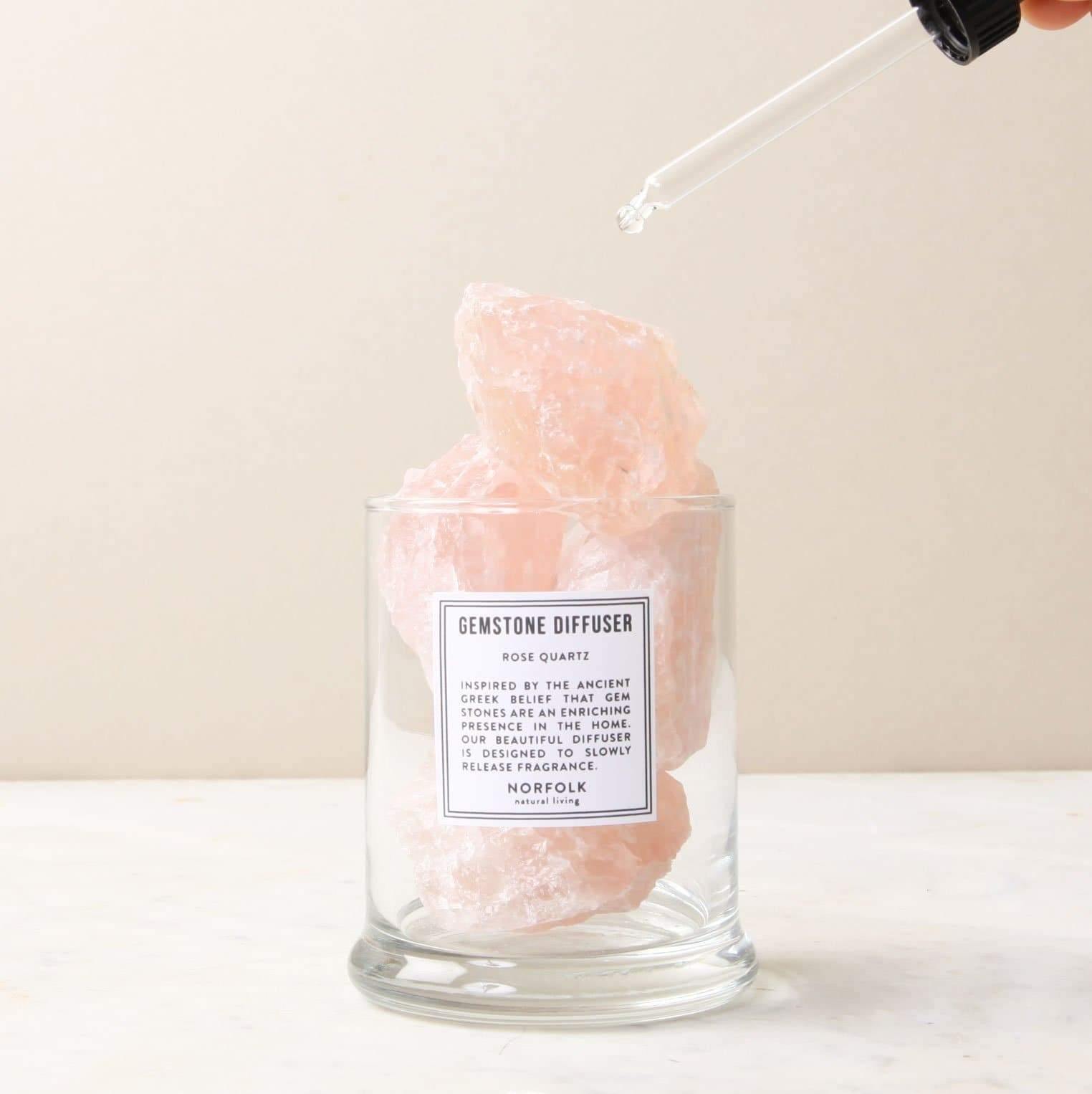 GEMSTONE DIFFUSER Rose Quartz Diffuser ATLANTIC FOLK 