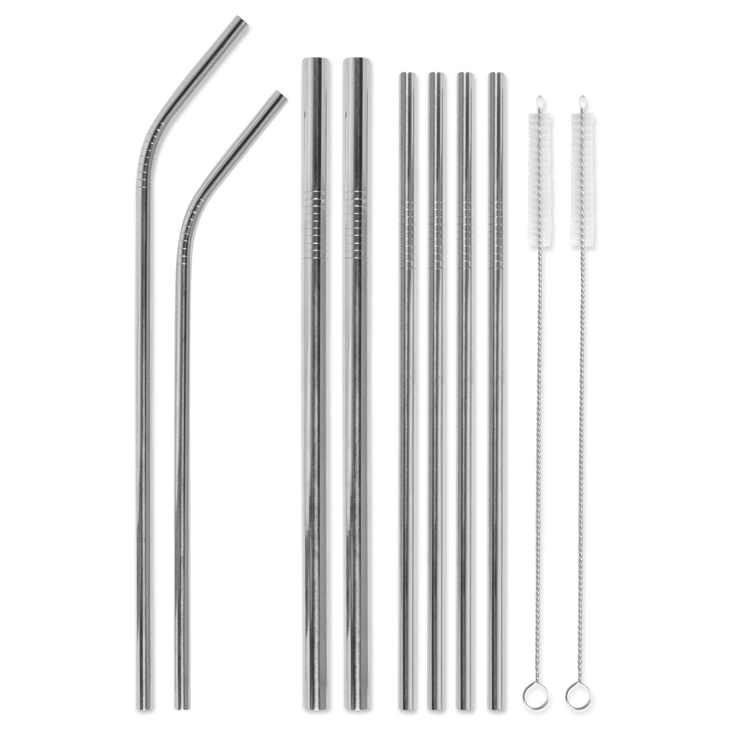 DESIGNWORKS INK - Stainless Steel Straw set - "Saving The Earth One Sip At A Time" Straw Designworks Ink 