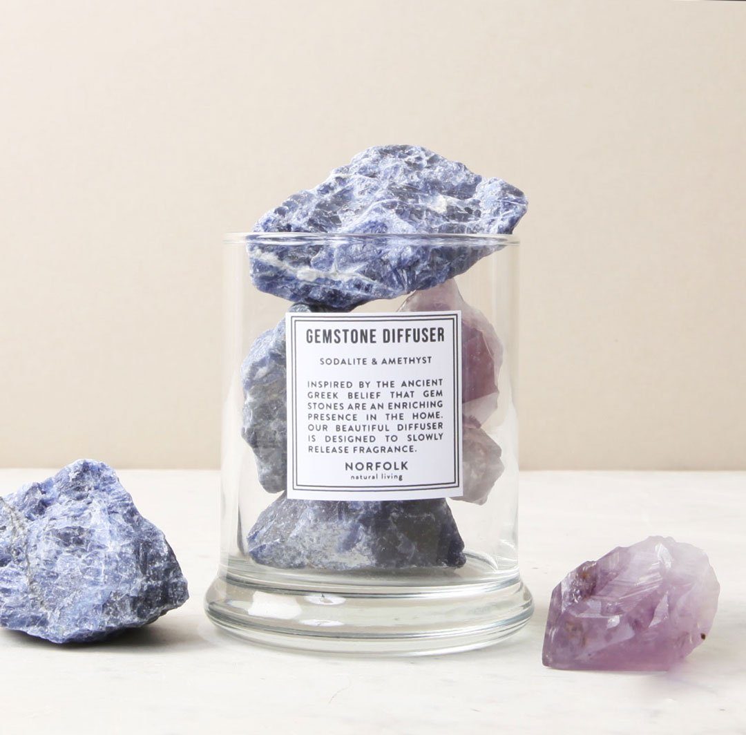 Gemstone Diffuser - Sodalite & Amethyst